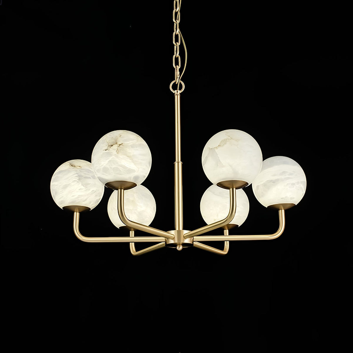 Erich candelabru din alabastru, elegant, cu glob