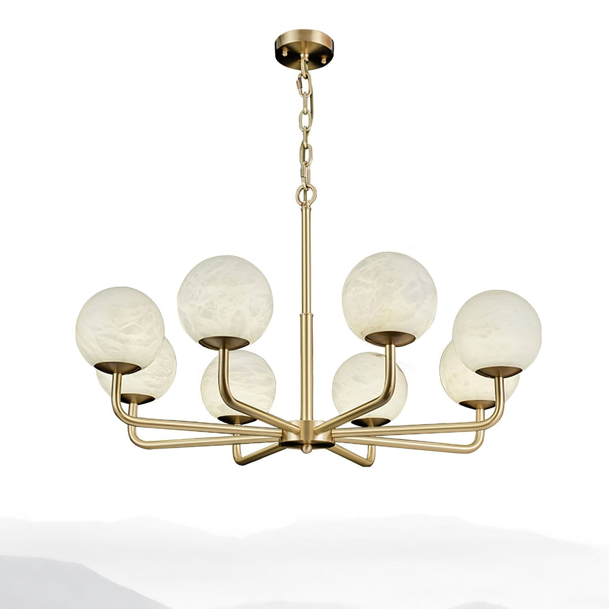 Erich candelabru din alabastru, elegant, cu glob