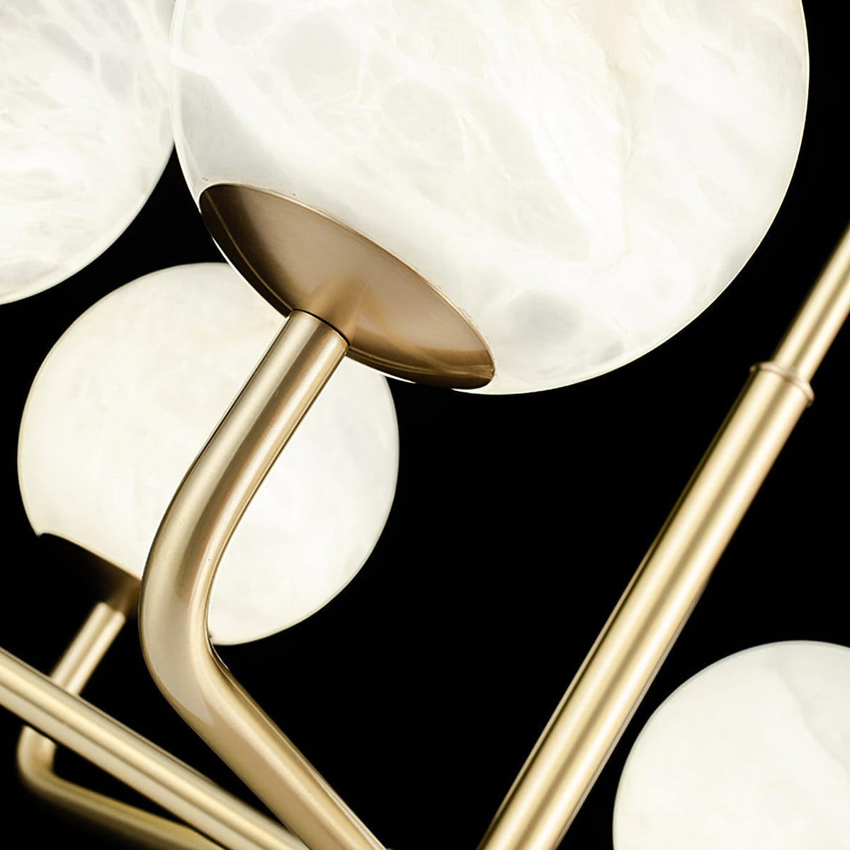 Erich candelabru din alabastru, elegant, cu glob