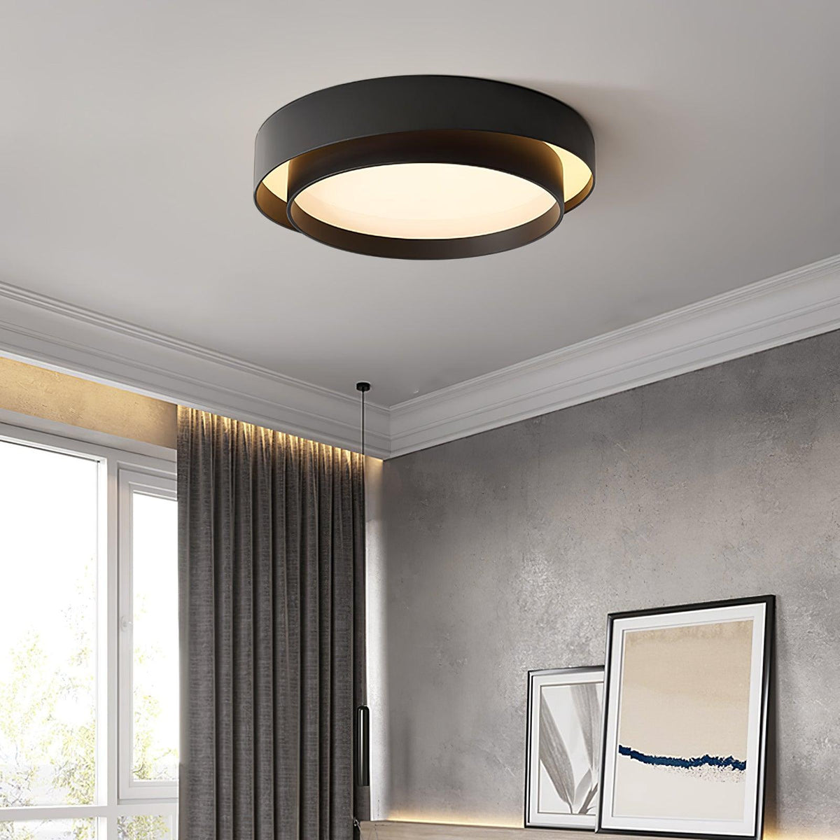 Arux plafonieră Aplicată Circulară în Stil Art Deco Nordic