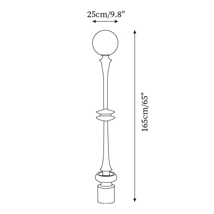Spindle lampadar