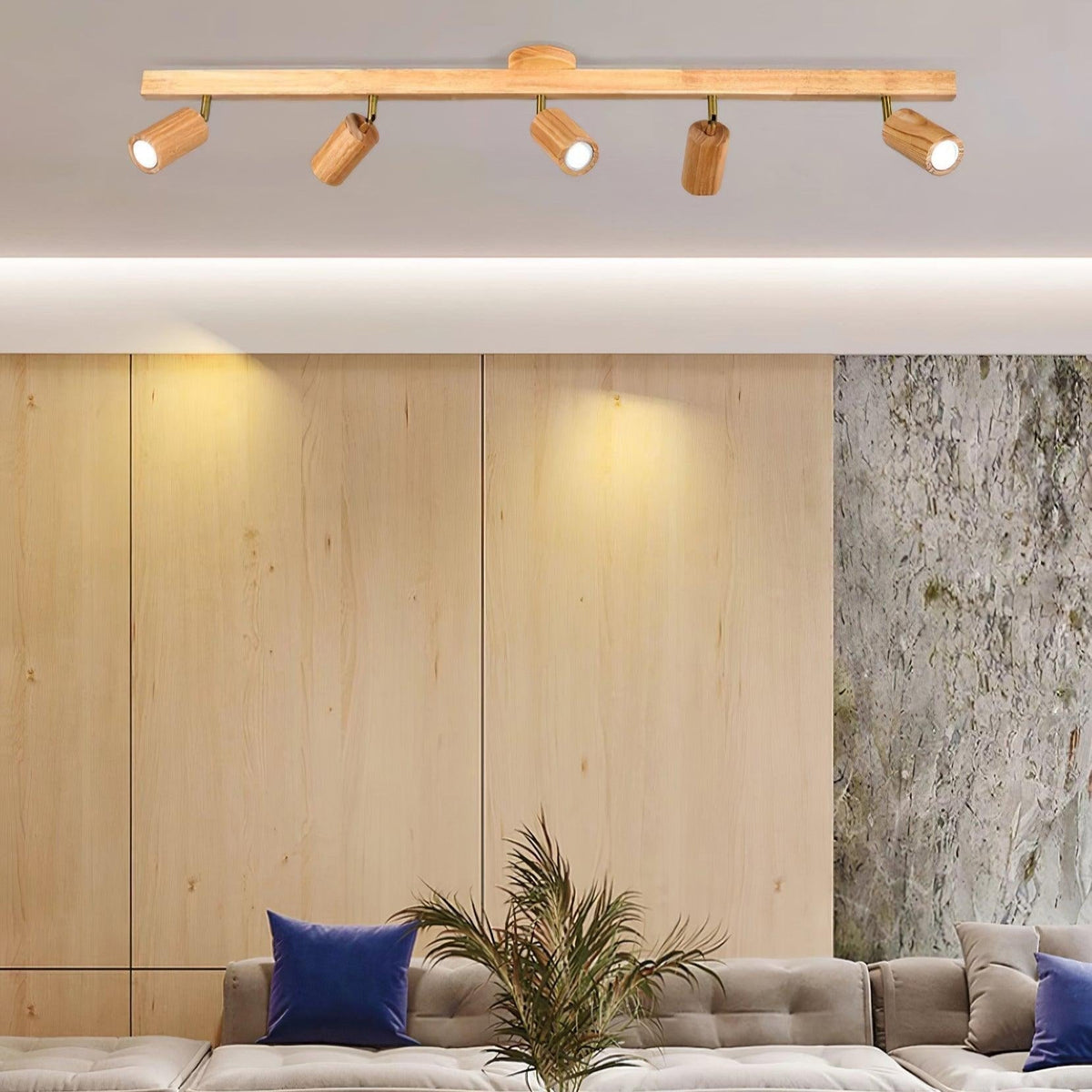 Veril Track Lighting Spotlight lemn