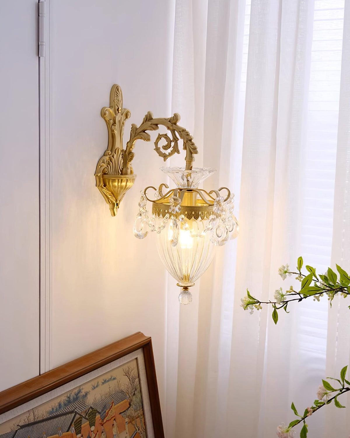 Vireon aplică de Perete aurie Dublă modernă