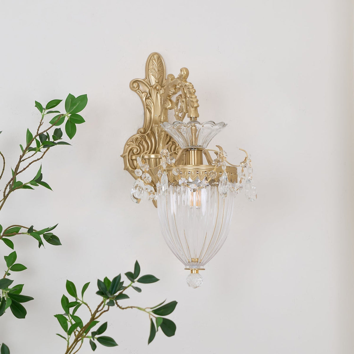 Vireon aplică de Perete aurie Dublă modernă
