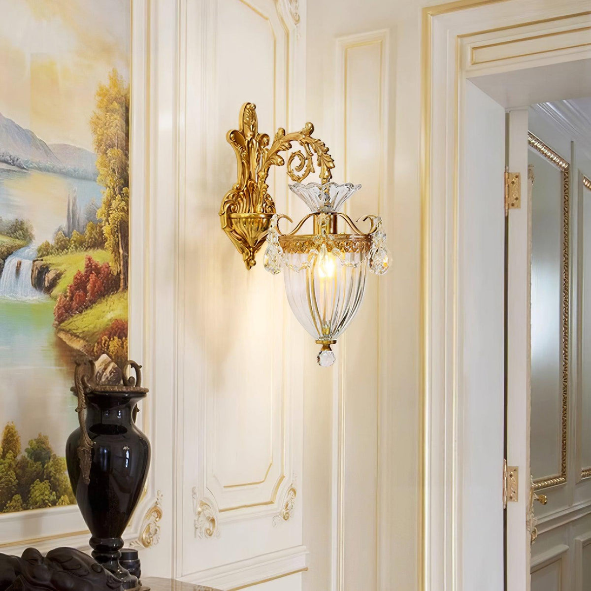 Vireon aplică de Perete aurie Dublă modernă