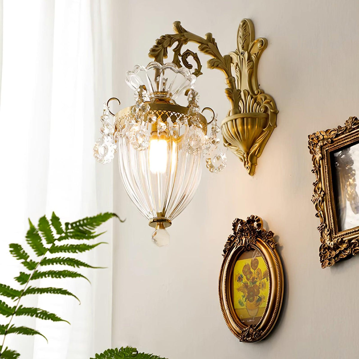 Vireon aplică de Perete aurie Dublă modernă