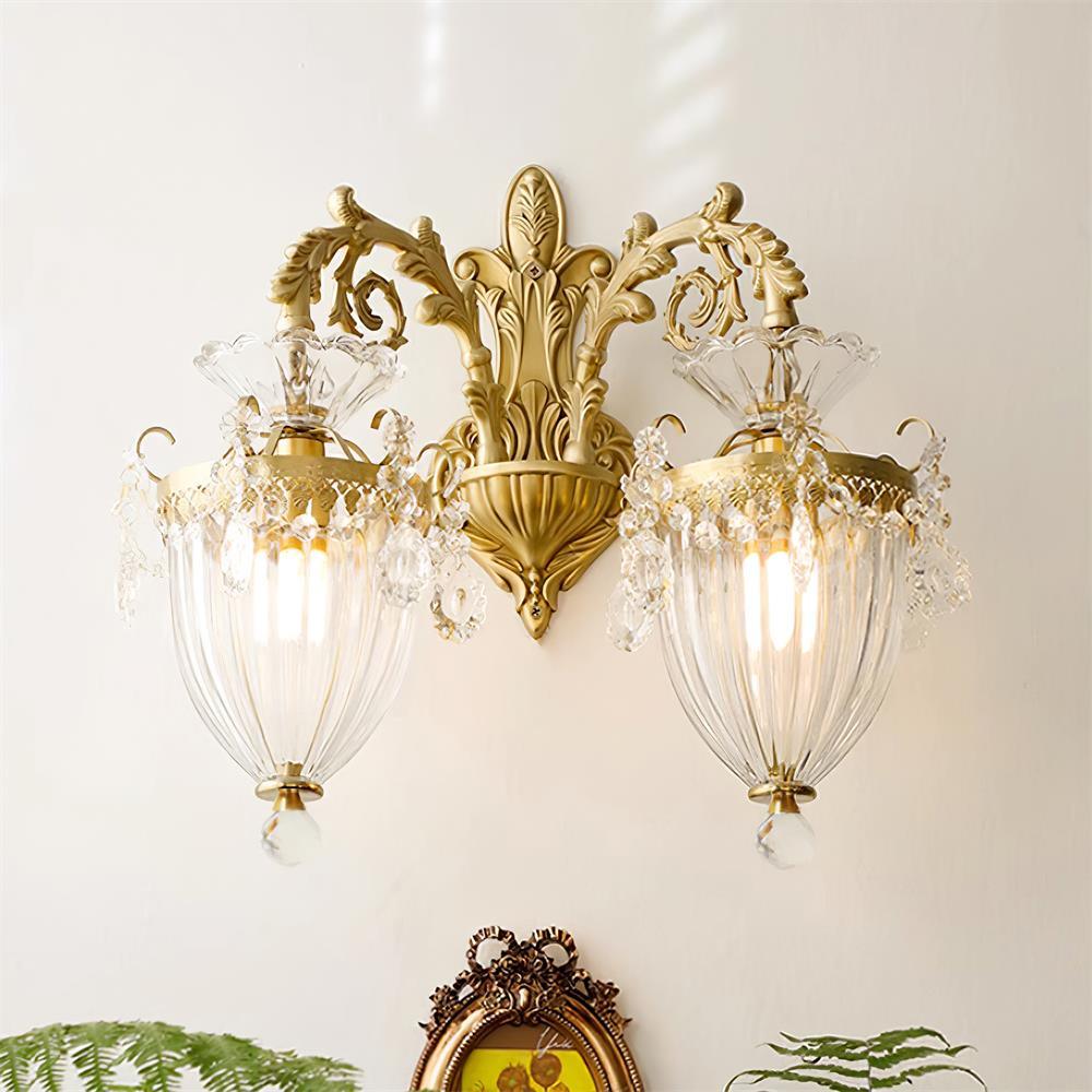 Vireon aplică de Perete aurie Dublă modernă