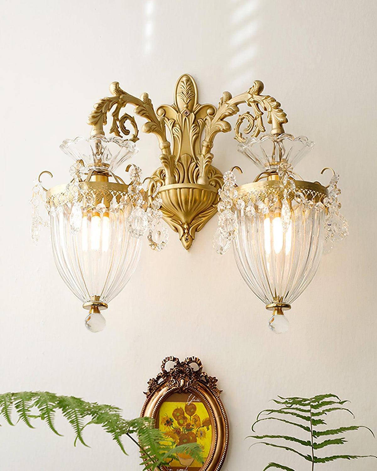 Vireon aplică de Perete aurie Dublă modernă