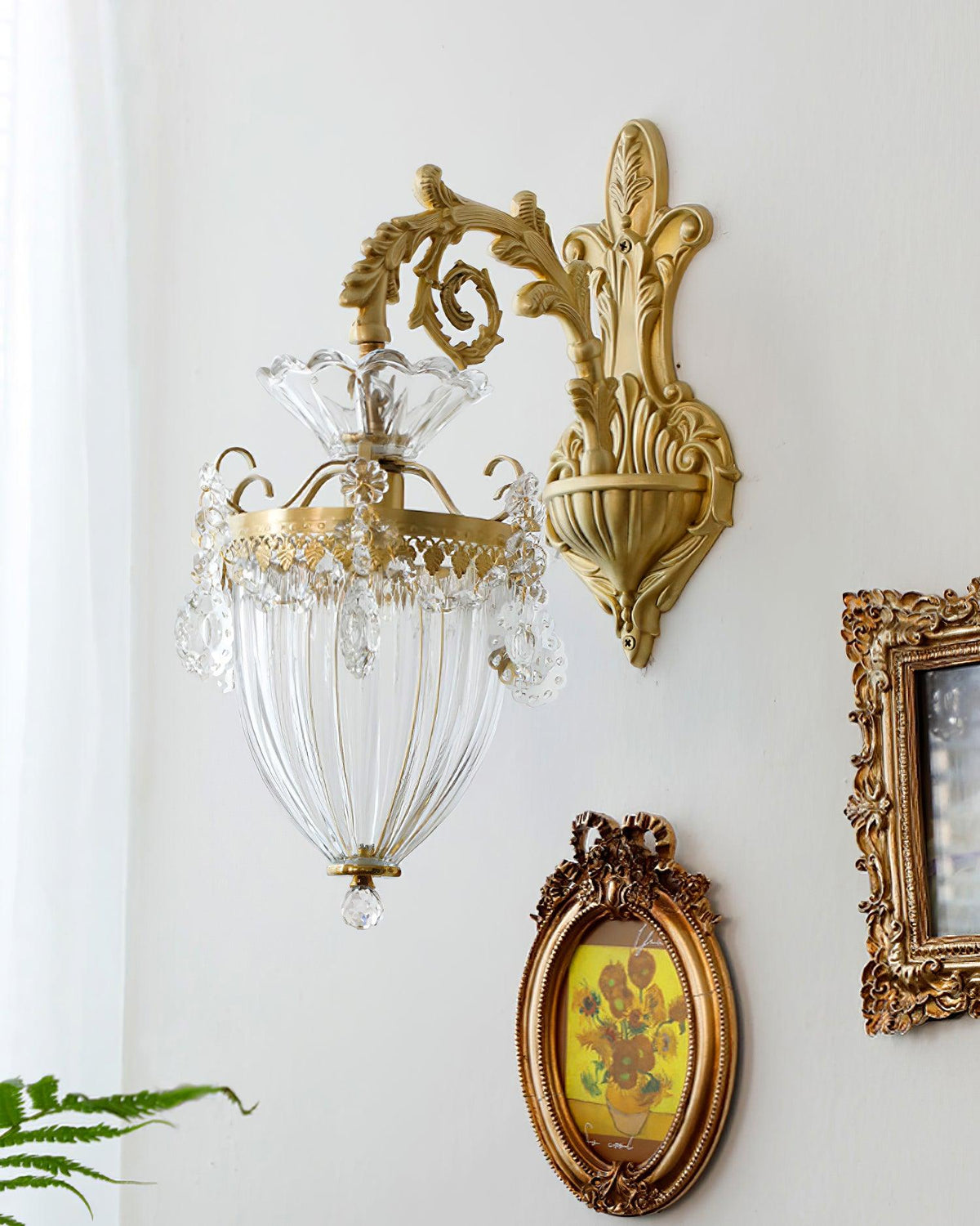 Vireon aplică de Perete aurie Dublă modernă