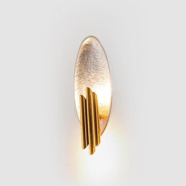 Aurerielle aplică de perete aurie și neagră, minimalistă