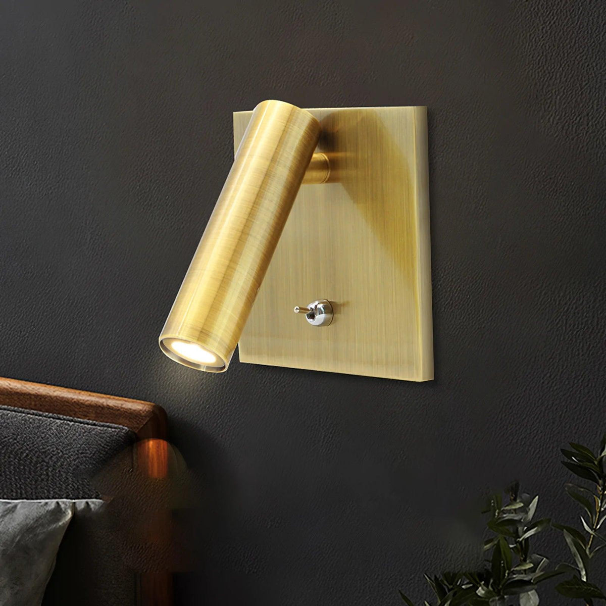 Teriiira aplică de perete Micro Square Switched Sconce Spotlight