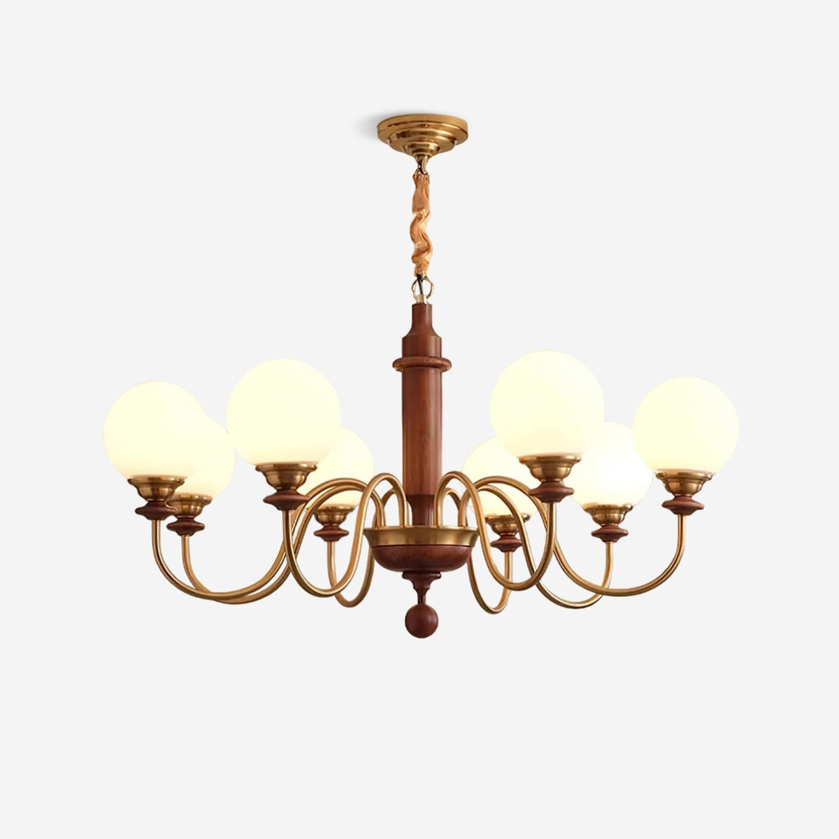Lumivian candelabru, cu glob, cu 8 surse de lumină