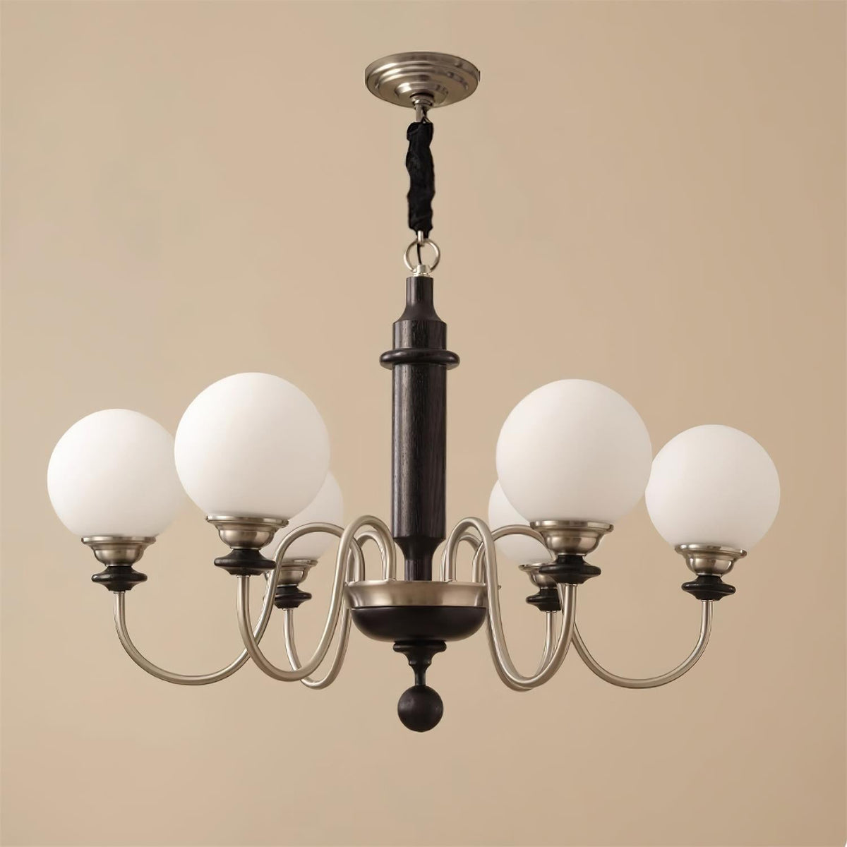 Lumivian candelabru, cu glob, cu 8 surse de lumină