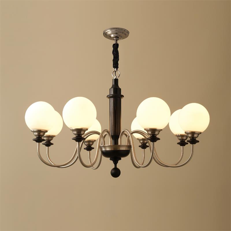Lumivian candelabru, cu glob, cu 8 surse de lumină