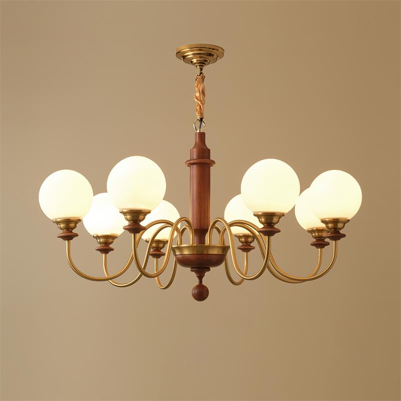 Lumivian candelabru, cu glob, cu 8 surse de lumină