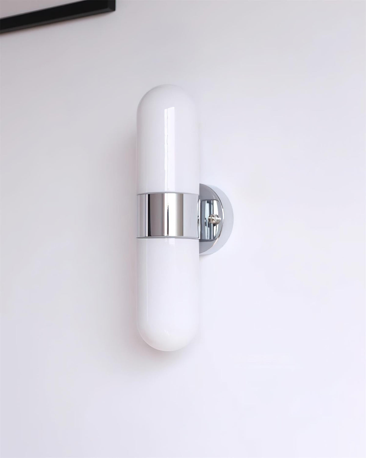Aplică de perete metal-sticlă modern-minimalist verticală pentru dormitor