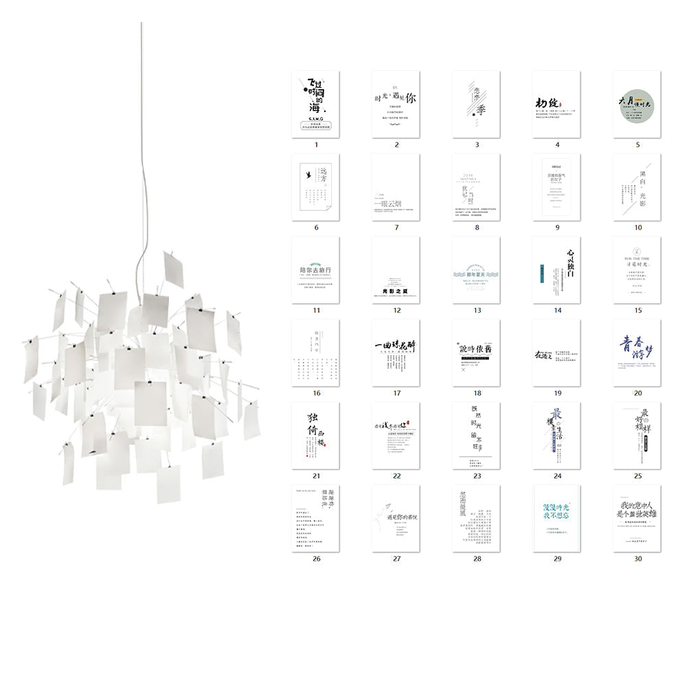 Candelabru cu hârtie și metal, ilustrații colorate sau albe, stil modern whimsical