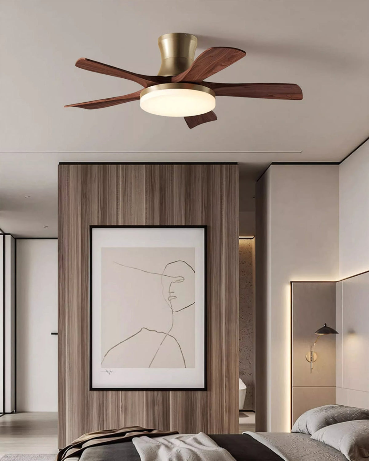 Hawthorne ventilator de tavan cu lumină
