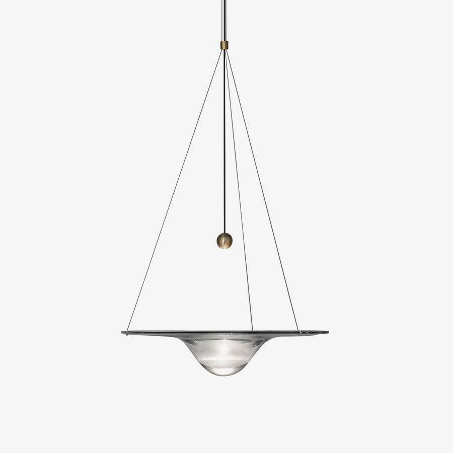 Aurivine lampă suspendată minimalistă din alamă