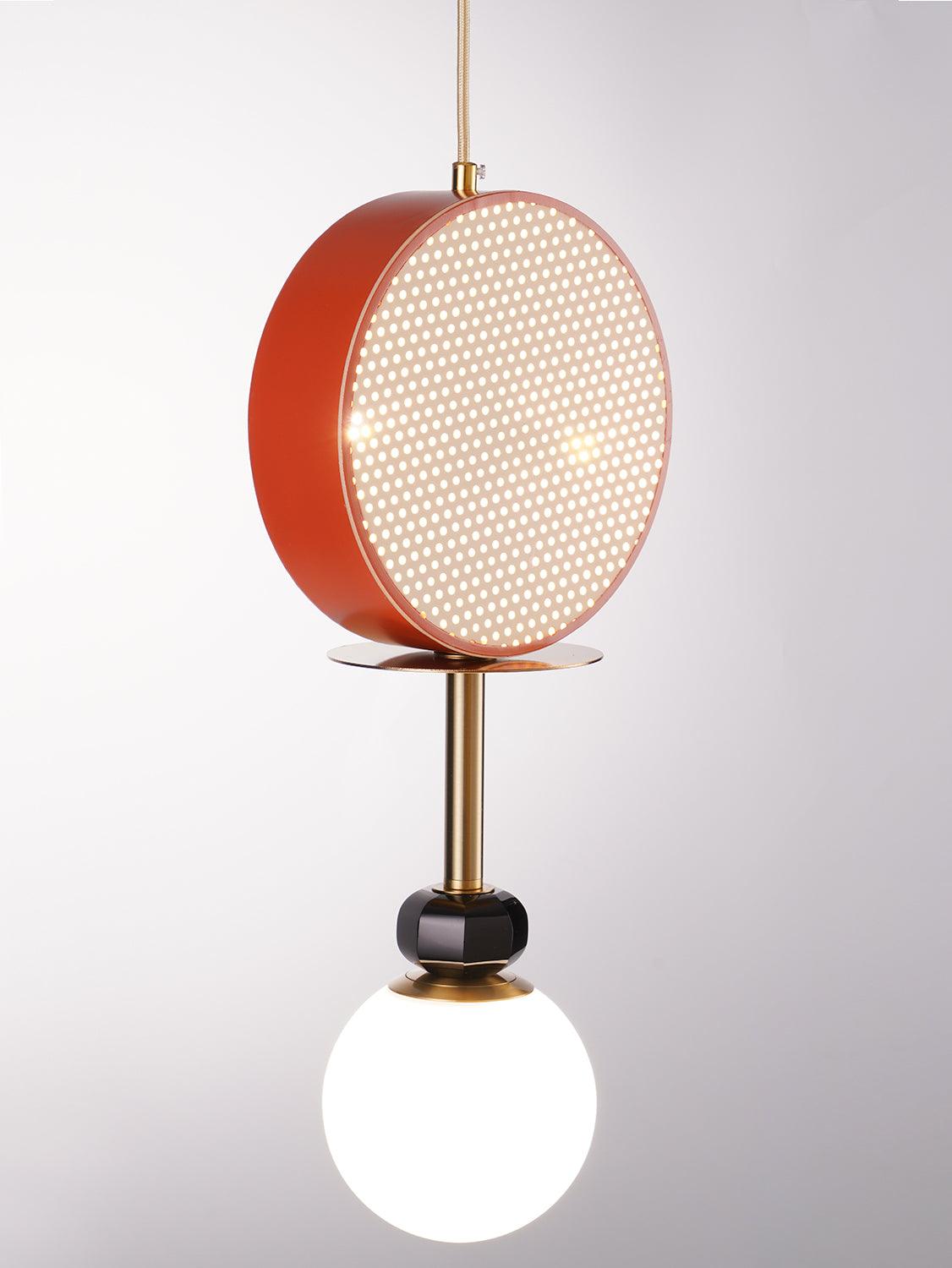 Daxl lampă suspendată din sticlă vintage
