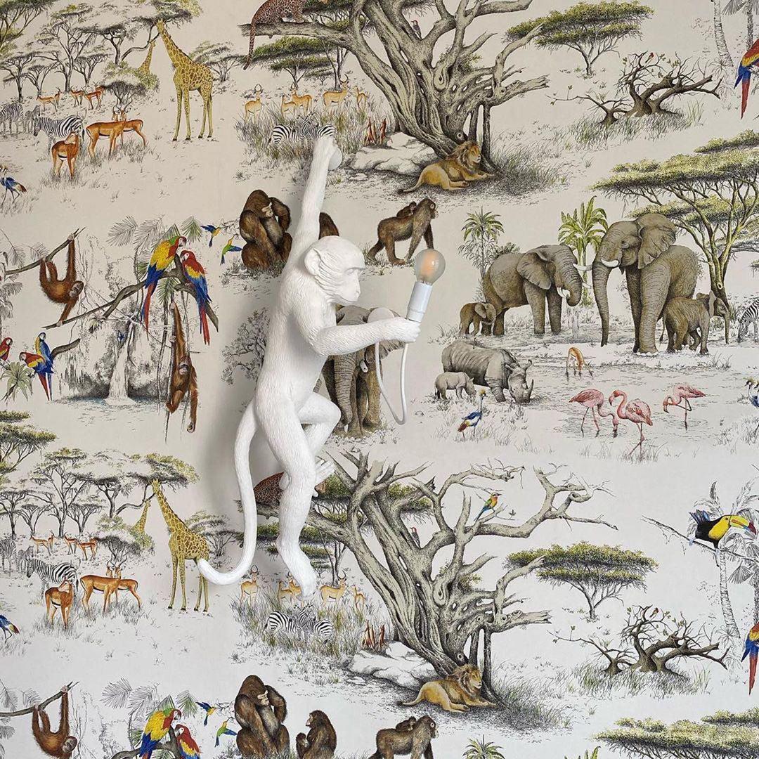Bnx Art unic Monkey Rășină aplică de Perete