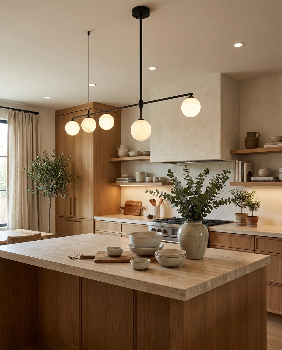 Finscombe Candelabru din alabastru
