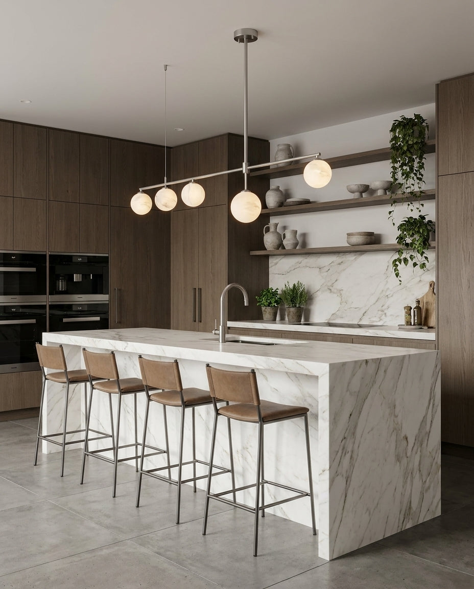 Finscombe Candelabru din alabastru