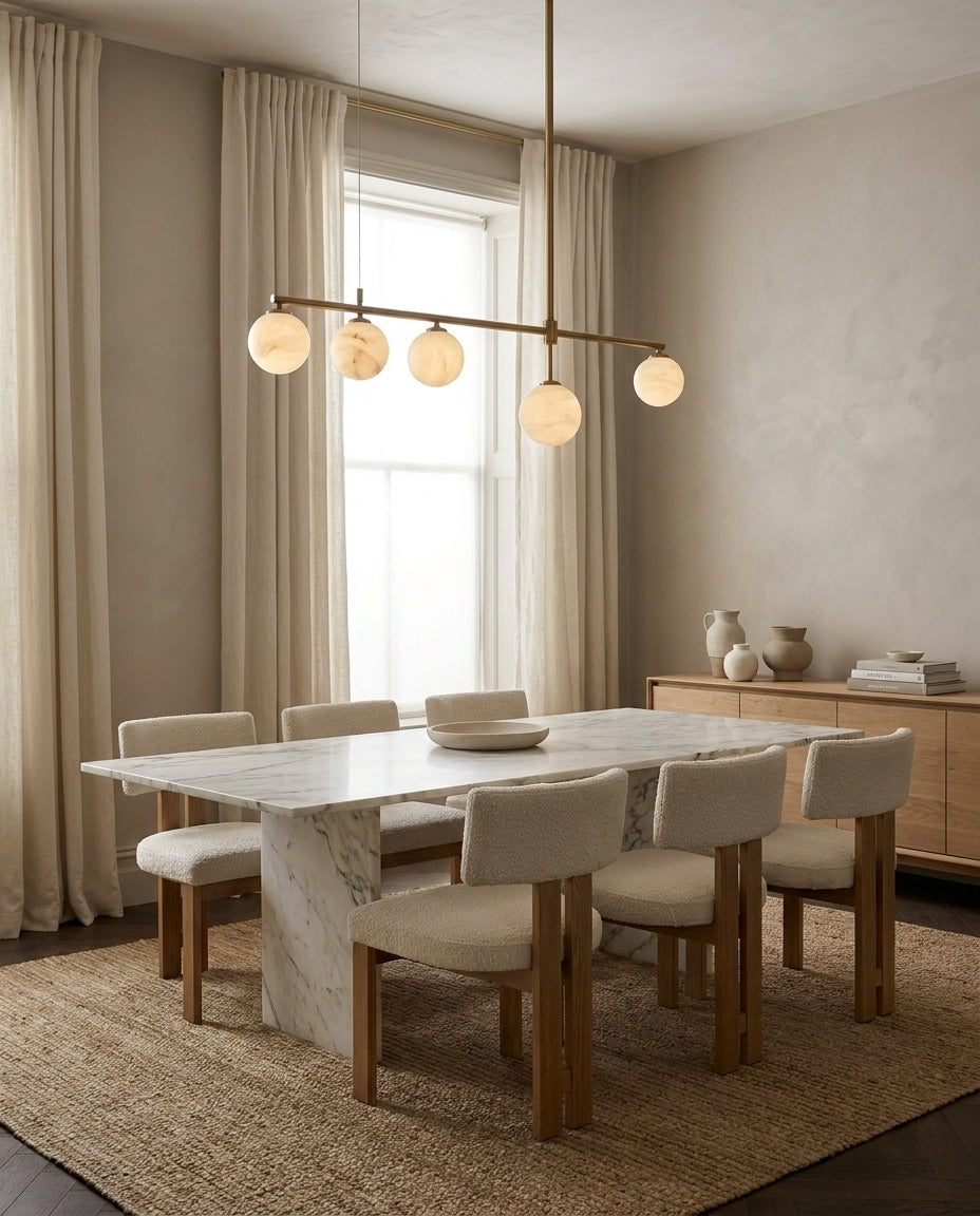 Finscombe Candelabru din alabastru