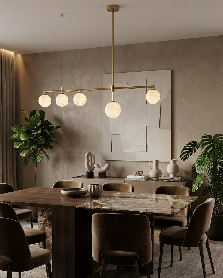 Finscombe Candelabru din alabastru