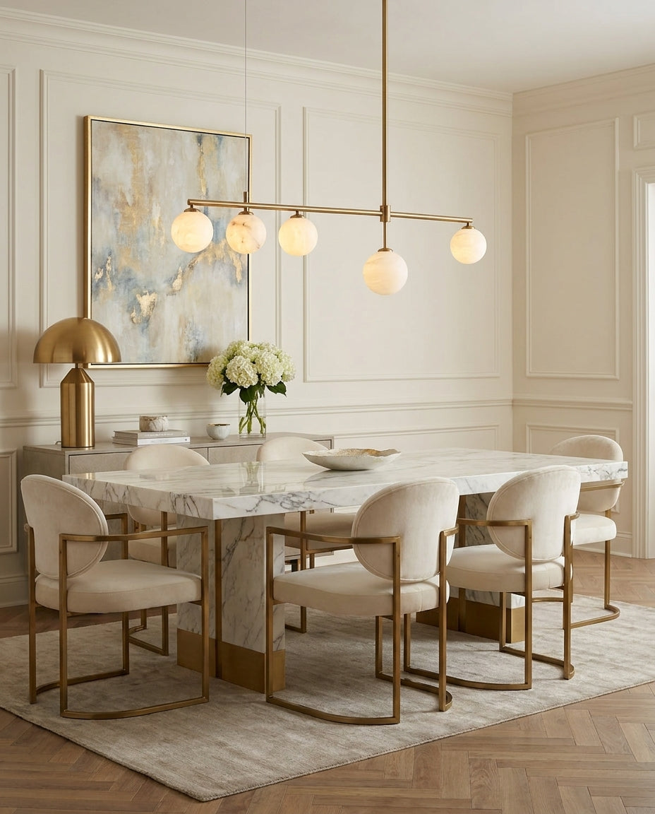 Finscombe Candelabru din alabastru