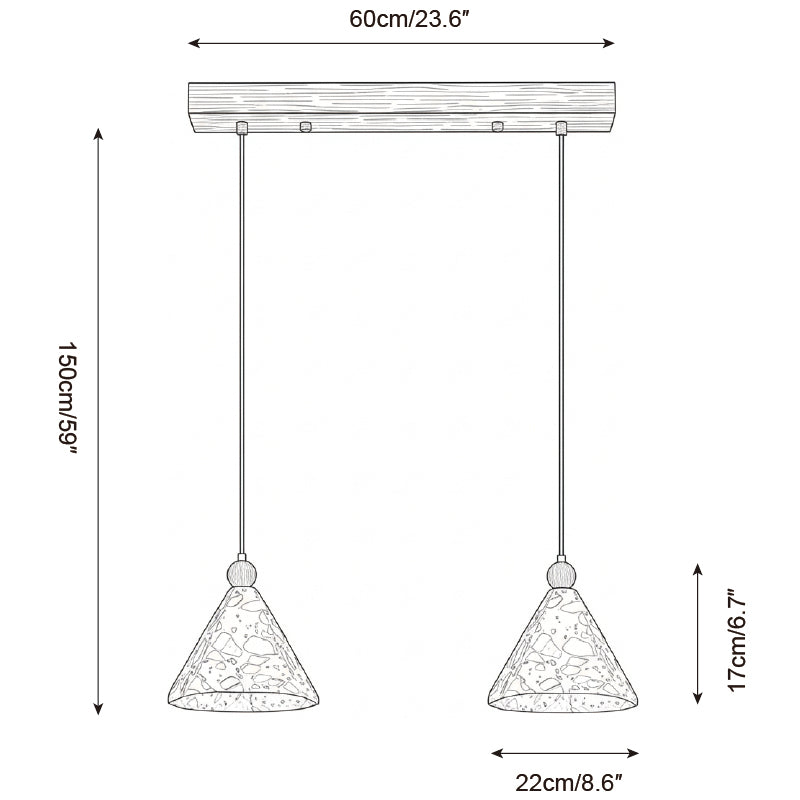 Calisenne Pyramid lampă suspendată
