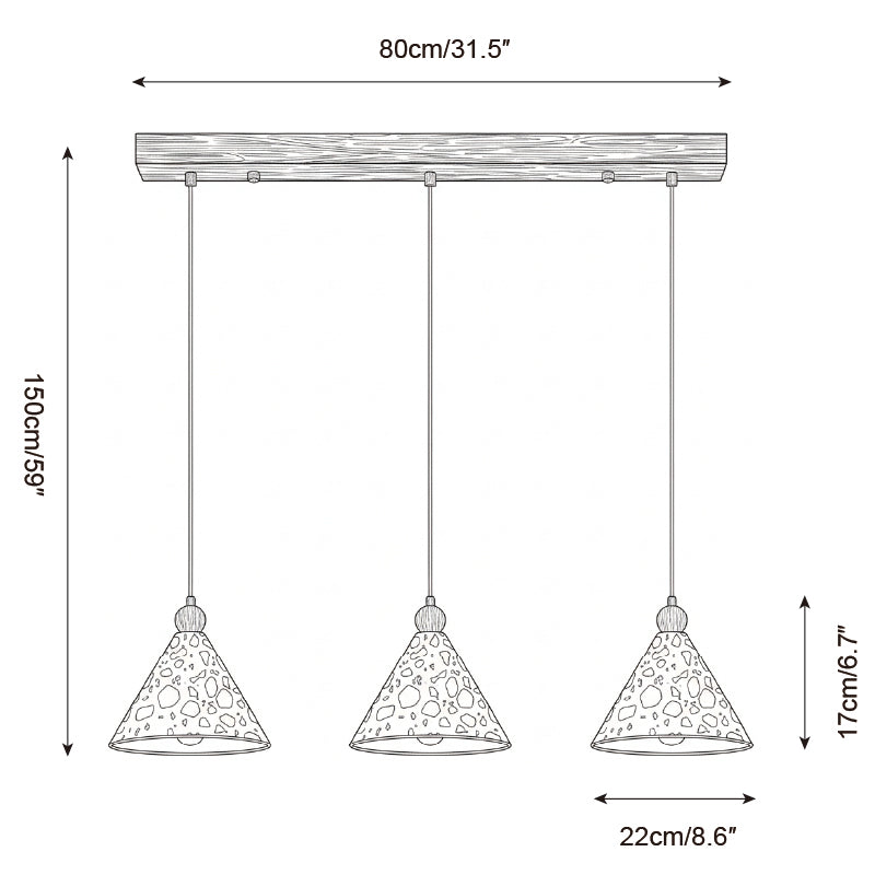 Calisenne Pyramid lampă suspendată