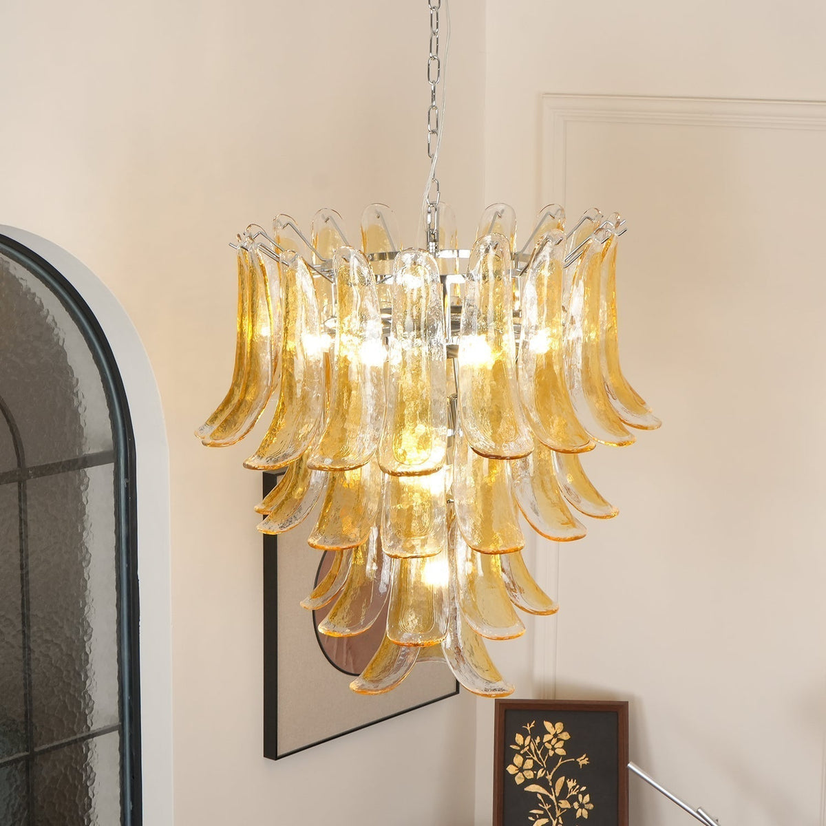 Kelly candelabru din sticlă Murano