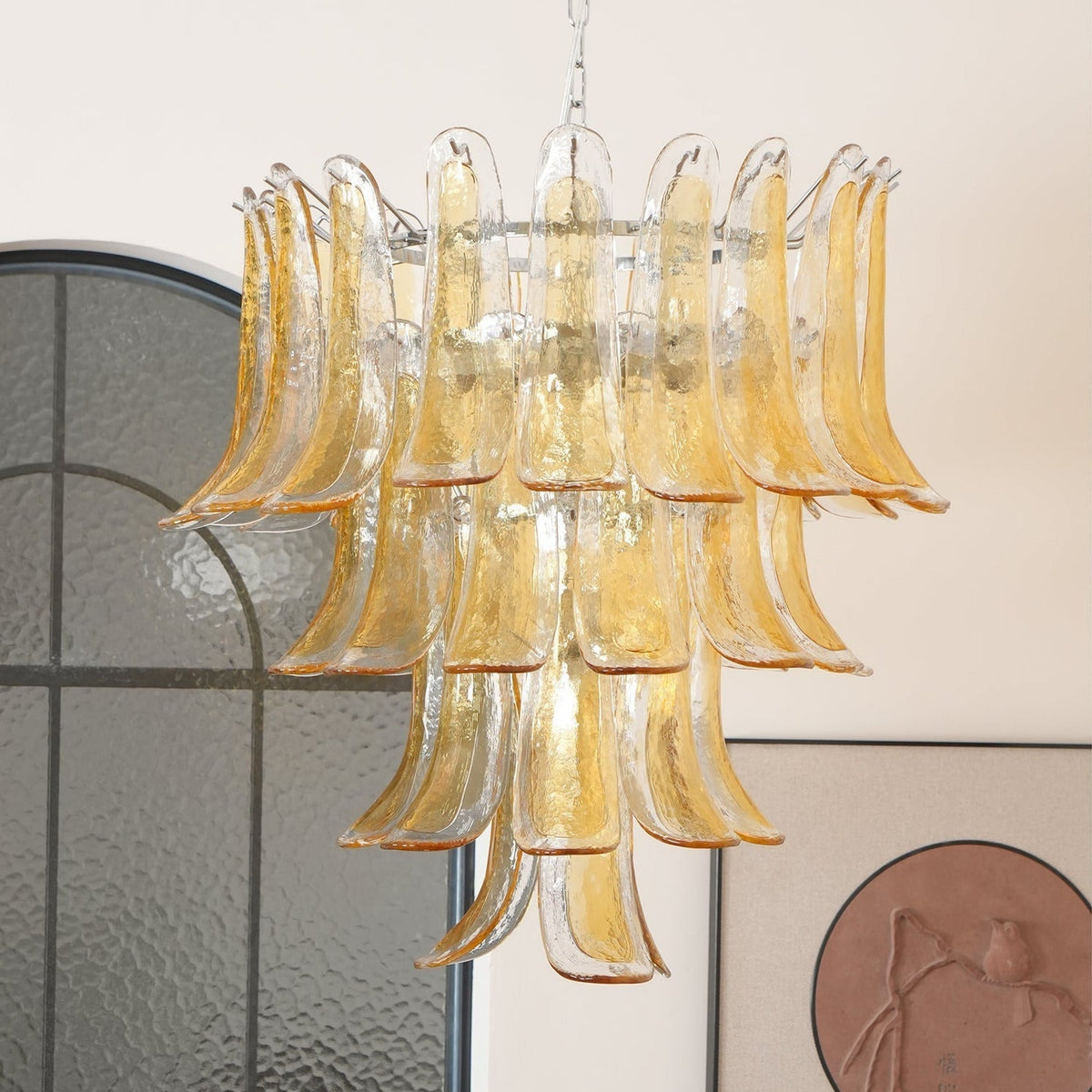 Kelly candelabru din sticlă Murano