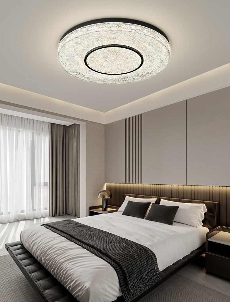 Auraora lampă de tavan cu cerc misterios alamă rășină