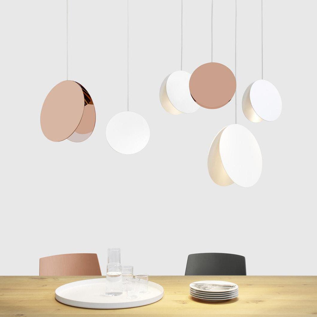 Valentina lampă suspendată Rotundă, metal, 6 Culoare, 7.8″/11.8″