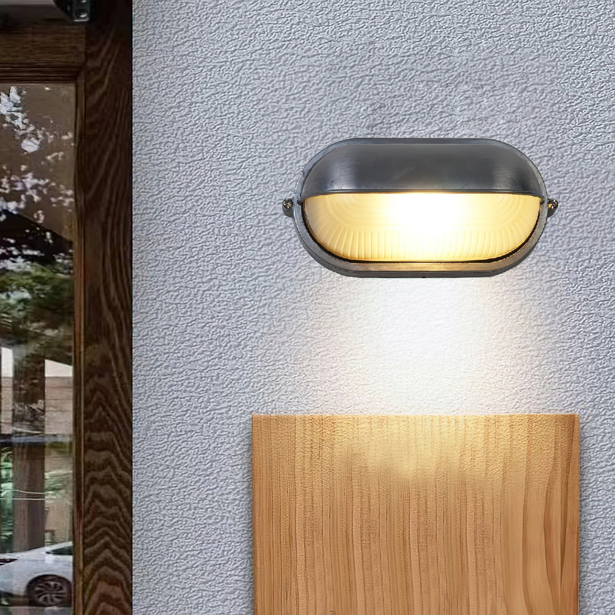 Vorn aplică de perete modernă pentru exterior impermeabilă 2 Culoare