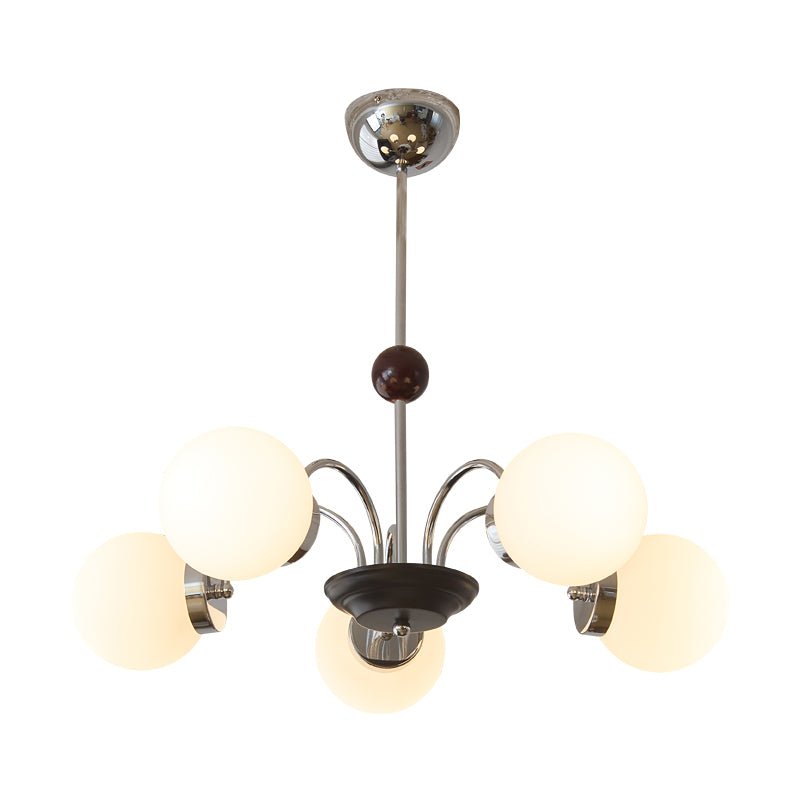 Rinuaine candelabru din lemn și sticlă, contemporan, curbat