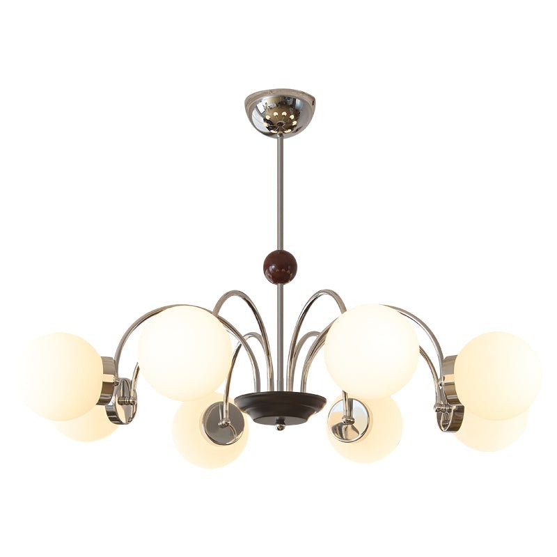 Rinuaine candelabru din lemn și sticlă, contemporan, curbat