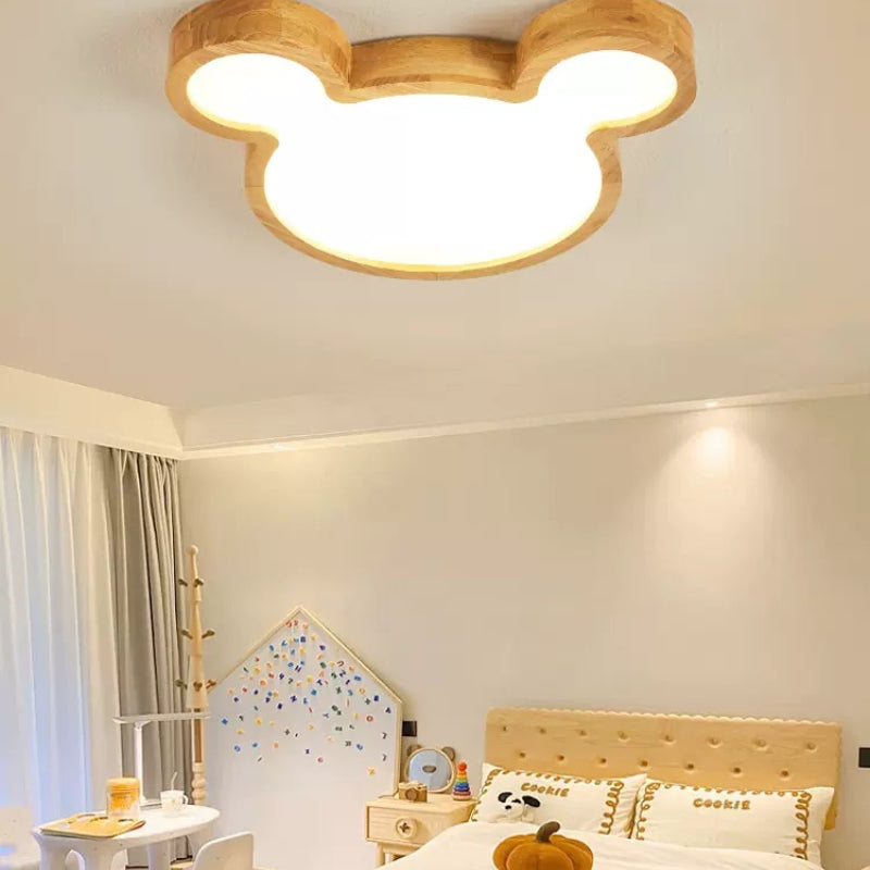 Aria plafonieră aplicată din lemn modern pentru living/cameră de dormit