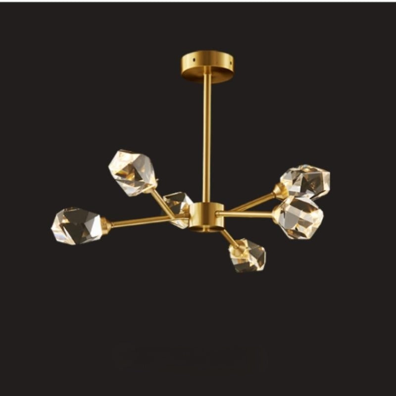 Kristy candelabru Luxos din cristal pentru living Aurit