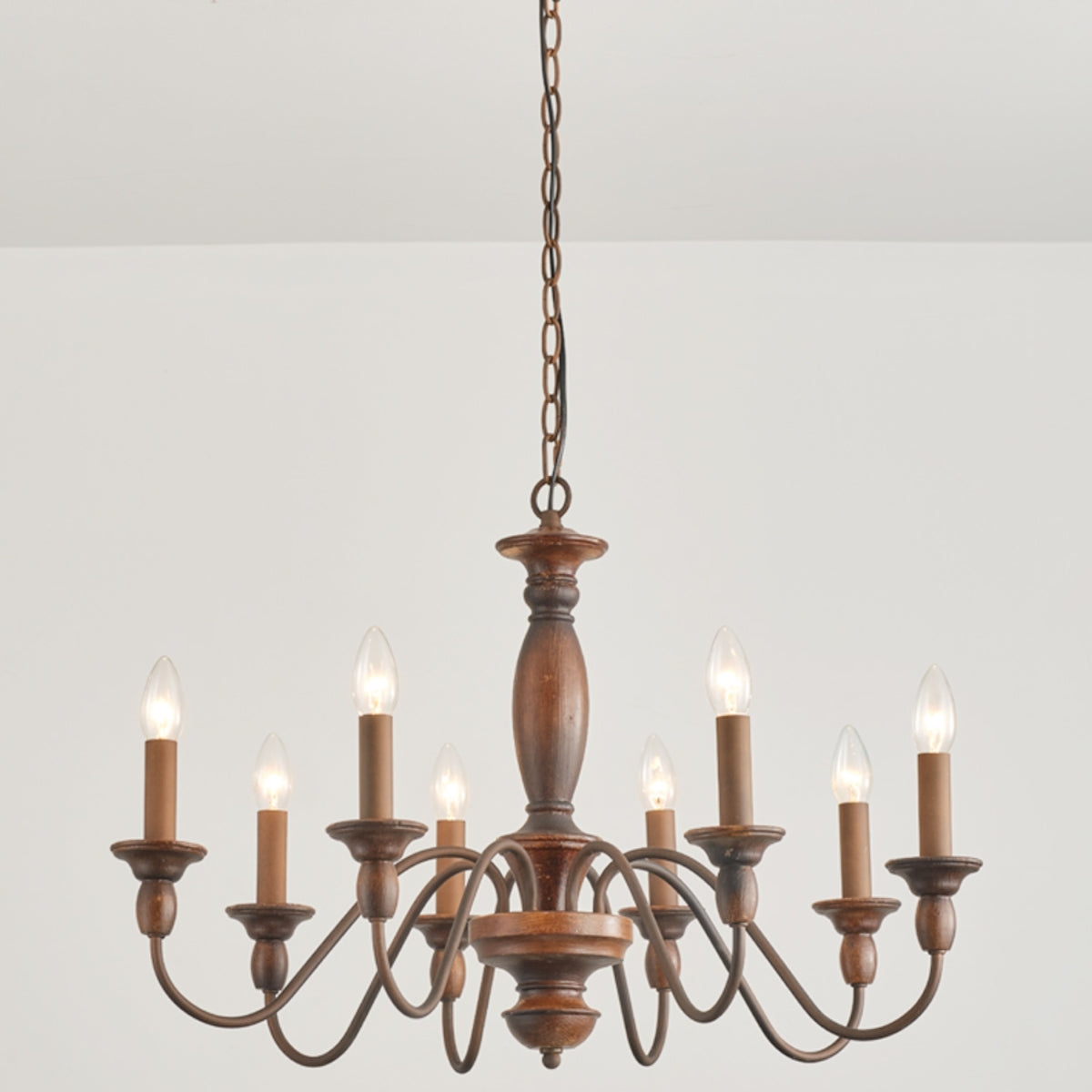 Silva lampă suspendată LED Design industrial interior Maro lemn metal dormitor/living/Insulă de bucătărie