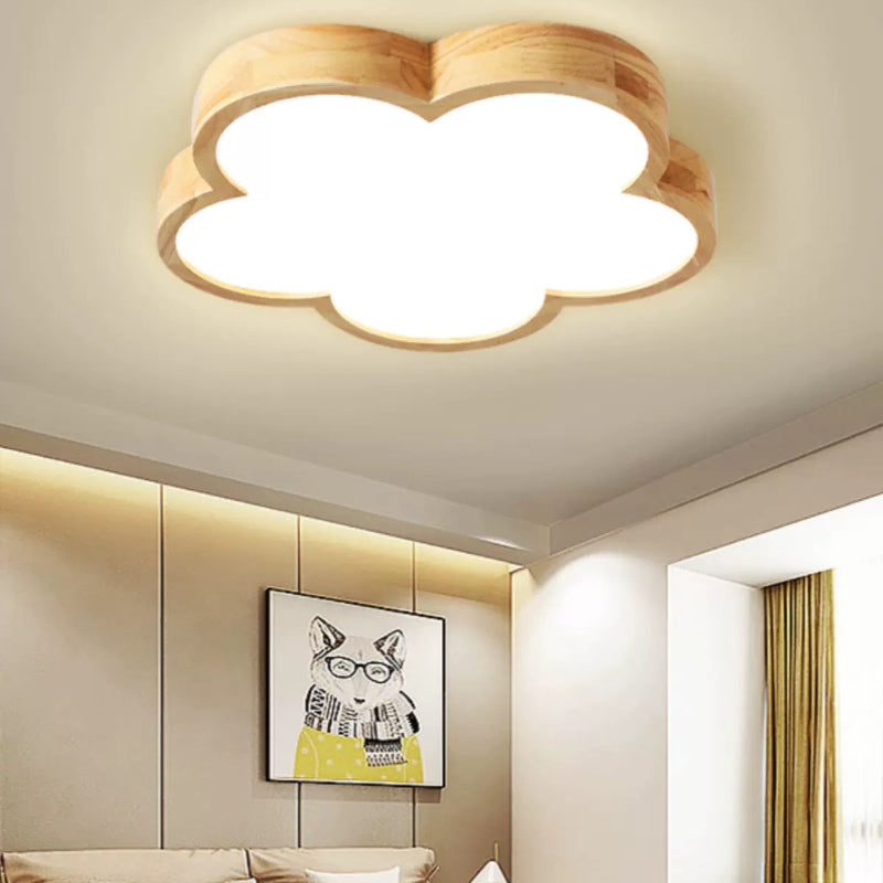 Aria plafonieră aplicată din lemn modern pentru living/cameră de dormit