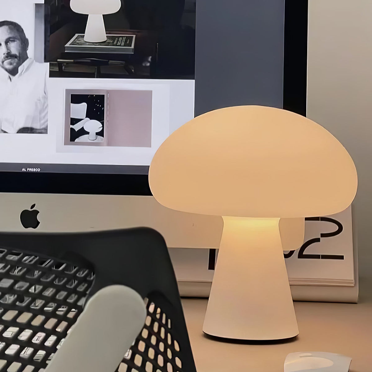 Ombra lampă de masă din sticlă, jucăușă