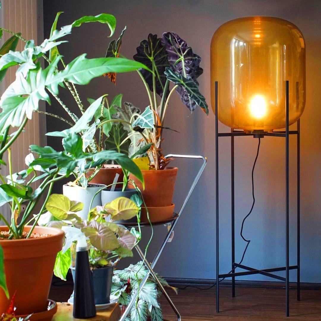Liorivelia lampadar din sticlă, industrial