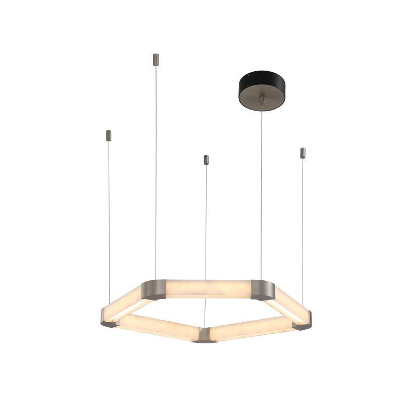 Celaeisra candelabru unic în formă de inel din alabastru