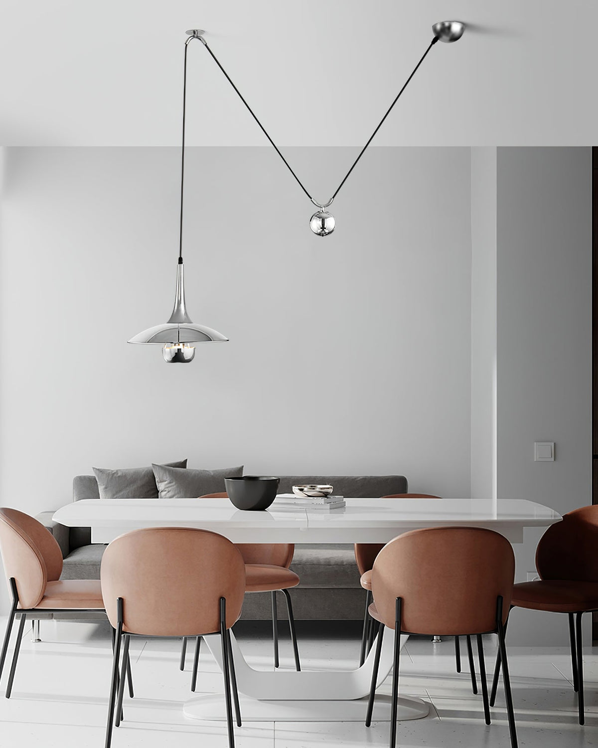 Virainenne lampă suspendată, reglabilă, pentru living