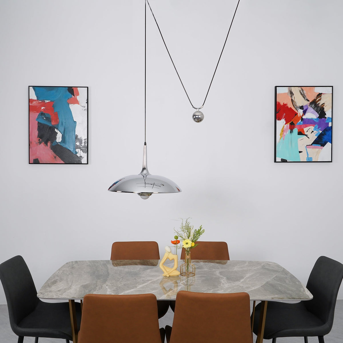 Virainenne lampă suspendată, reglabilă, pentru living