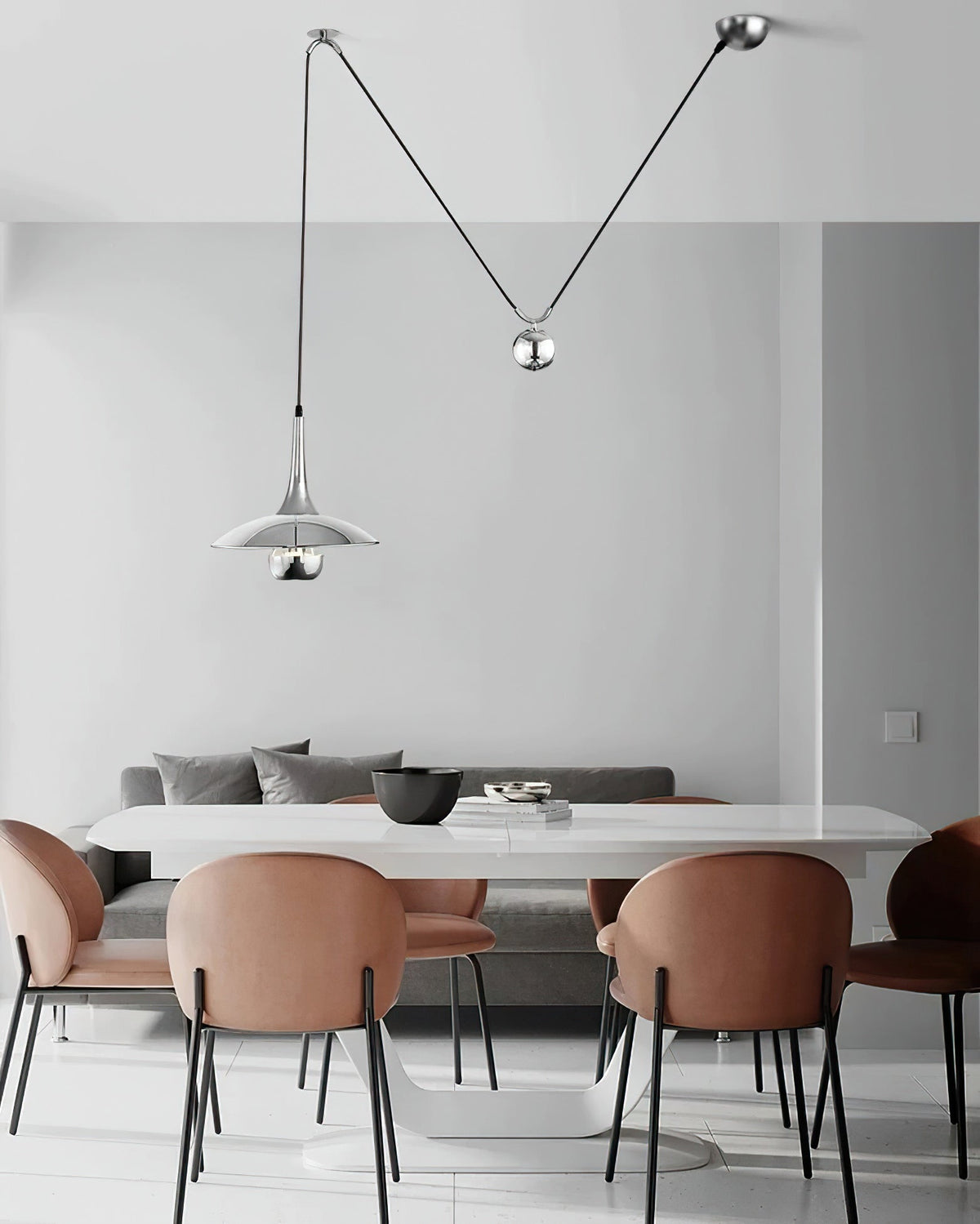 Virainenne lampă suspendată, reglabilă, pentru living