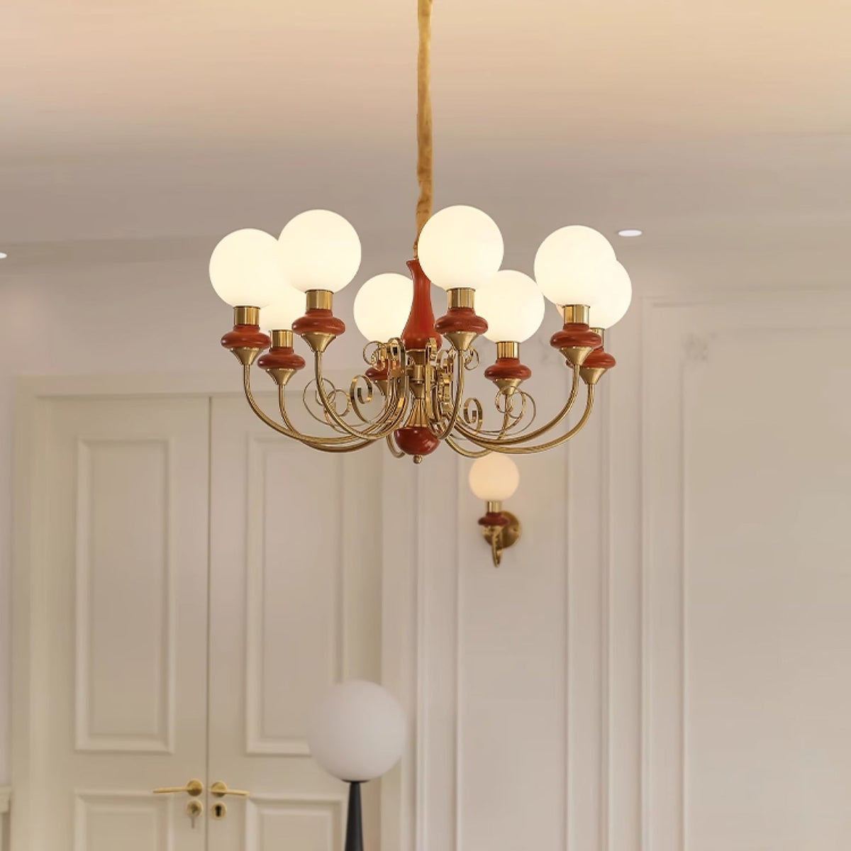 Evanthe candelabru din sticlă